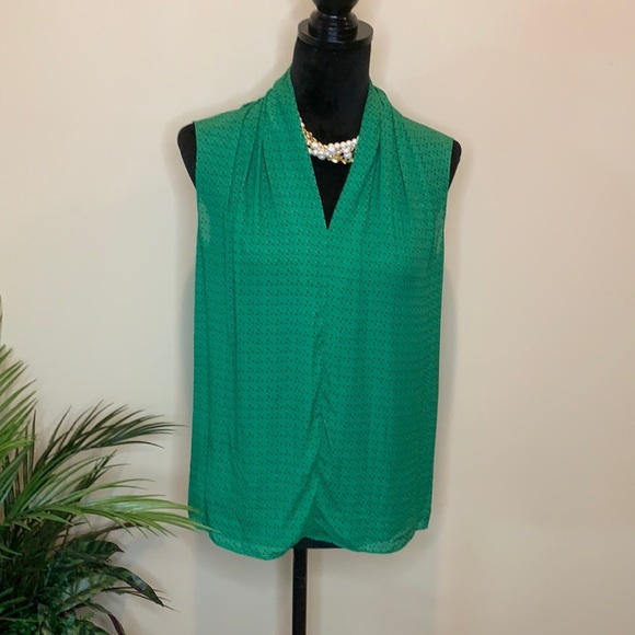 CAbi Emerald green popover top silk / viscose - Picture 3 of 9